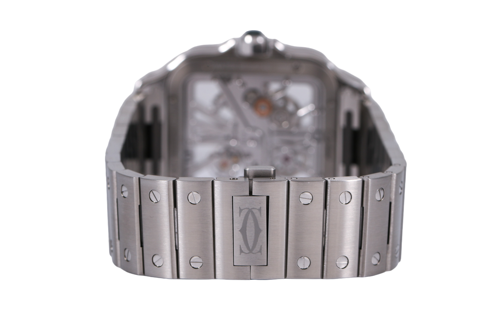 2023 Cartier Santos Skeleton 39.8mm - WHSA0028 (Green)