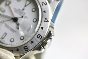 3186 Movement 2007 ROLEX 16570 Explorer II Polar Inner Bezel Engraved