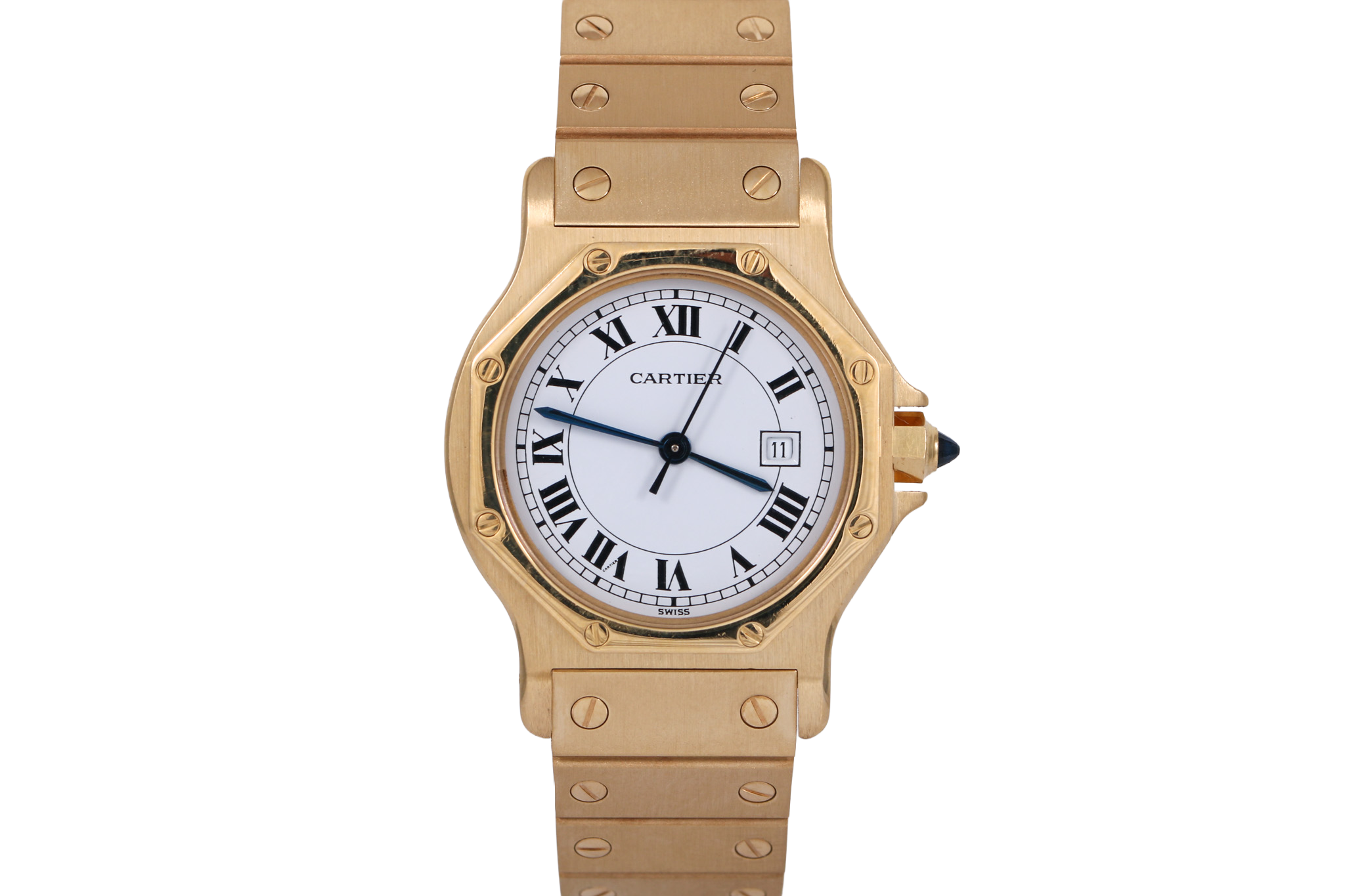 Cartier Santos Octagonal 30mm 18K Yellow Gold - 2965