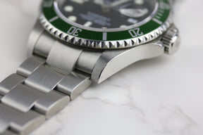 2005 ROLEX 16610LV Submariner "Kermit" with Box & Papers