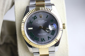 2018 ROLEX 126333 Datejust 41mm Wimbledon Dial with Box & Papers