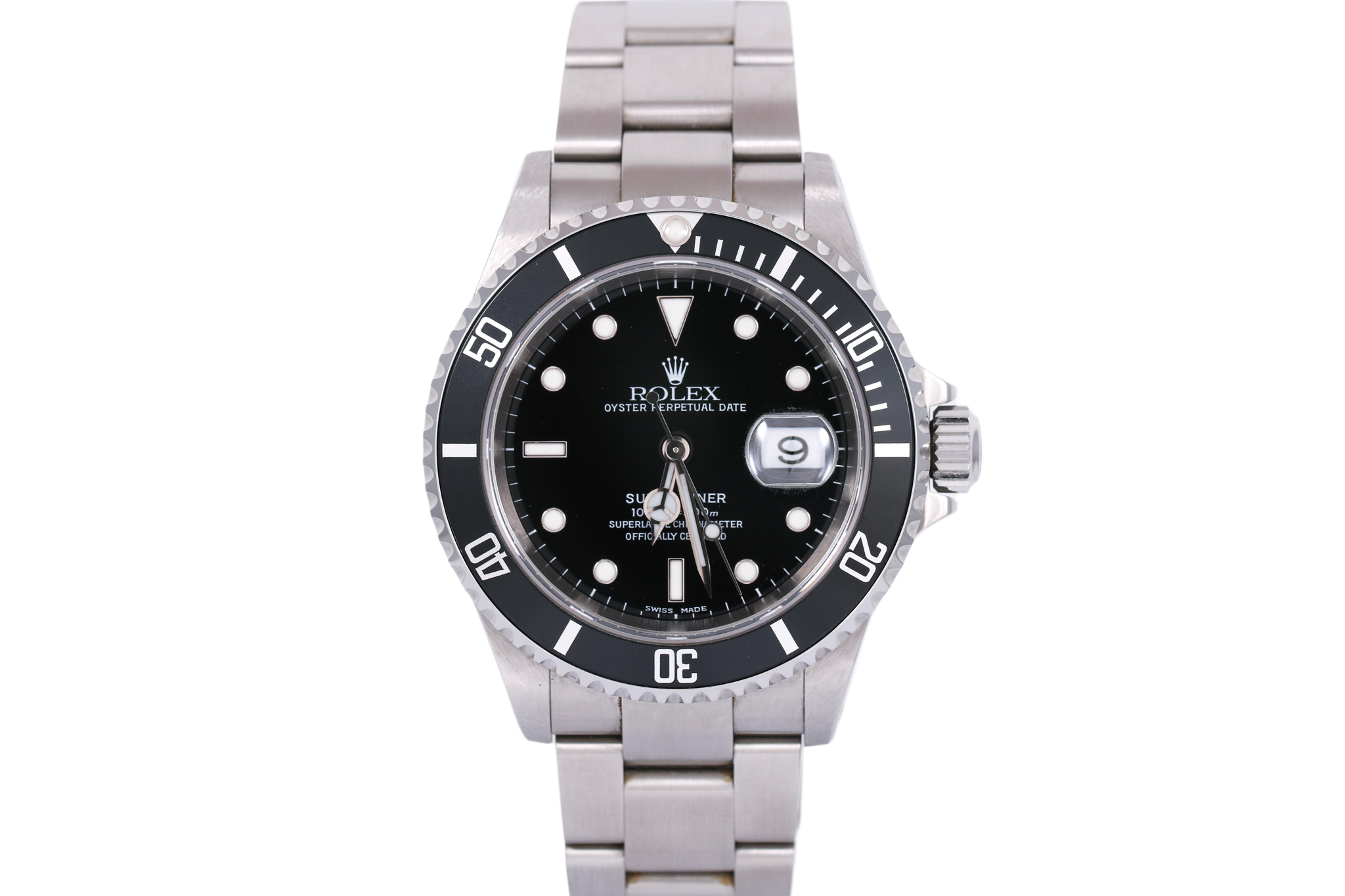 2002 Rolex Submariner Date - 16610 (Solid End Links)