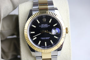 2016 ROLEX 126333 Datejust 41mm Black Dial with Box & Papers