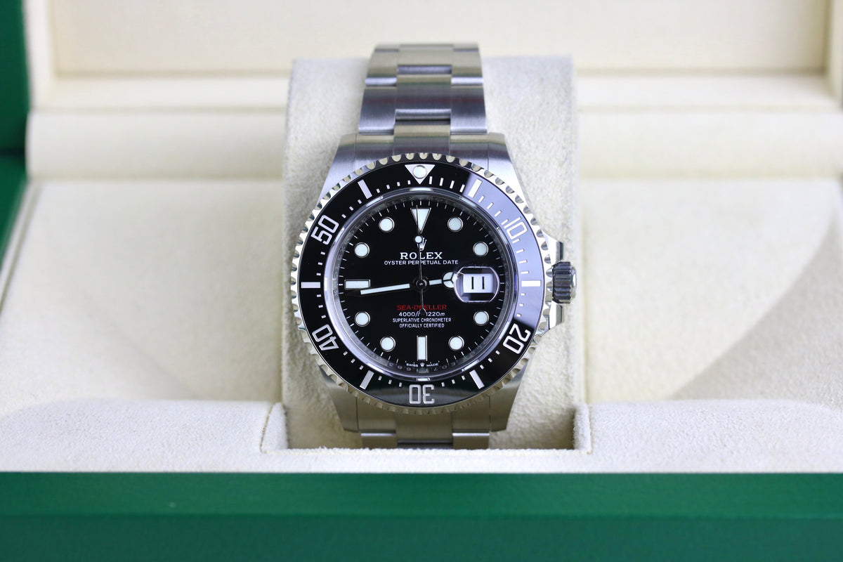 UNWORN 2020 ROLEX 126600 Red Sea-Dweller with Box & Papers