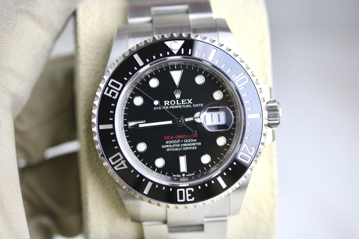 UNWORN 2020 ROLEX 126600 Red Sea-Dweller with Box & Papers