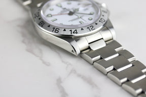 1997 ROLEX 16570 Explorer II Polar Holes Case with Papers