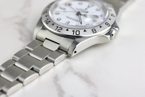 1997 ROLEX 16570 Explorer II Polar Holes Case with Papers