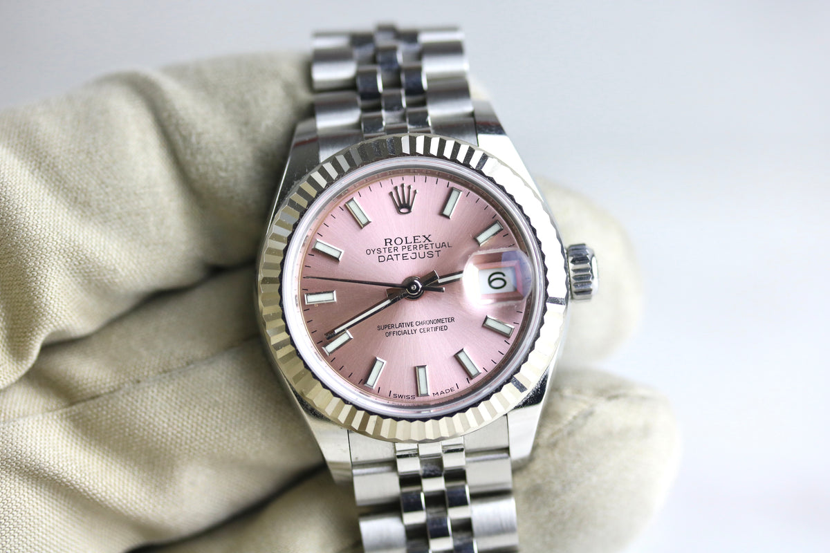 ROLEX 279174 Datejust 28mm Pink Dial with Box
