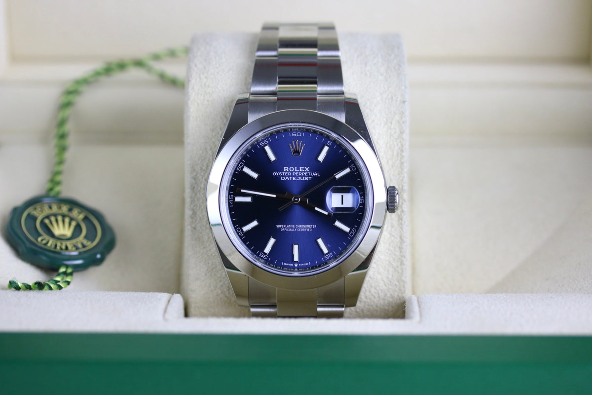 UNWORN 2025 ROLEX 126300 Datejust 41mm Blue Dial with Box & Papers