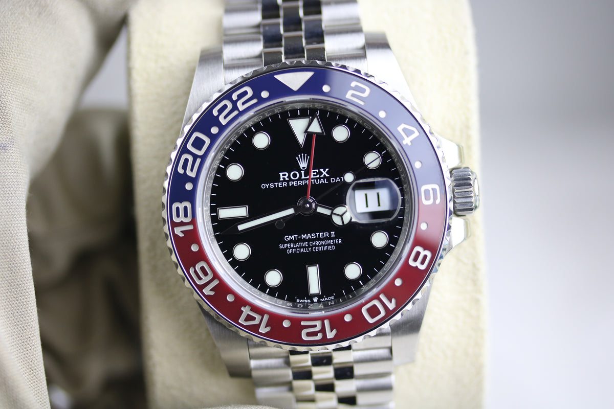 2021 ROLEX 126710BLRO GMT-MASTER II Pepsi with Box & Papers