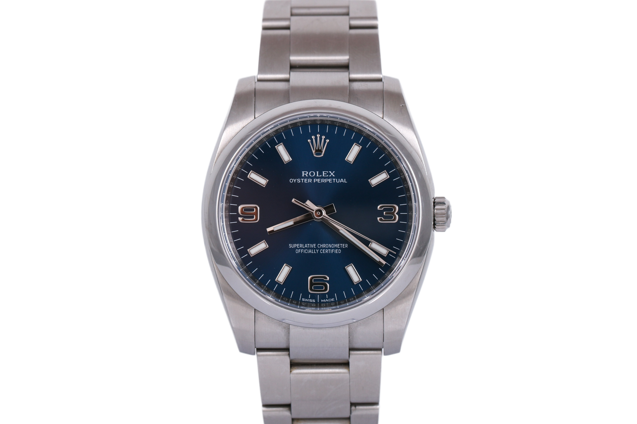 2016 Air King 34mm - 114200 (Blue Arabic)