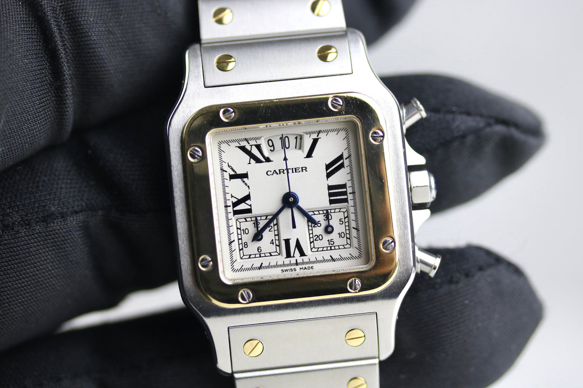 Cartier W20042C4 Santos Galbee Chronograph 29mm x 41mm