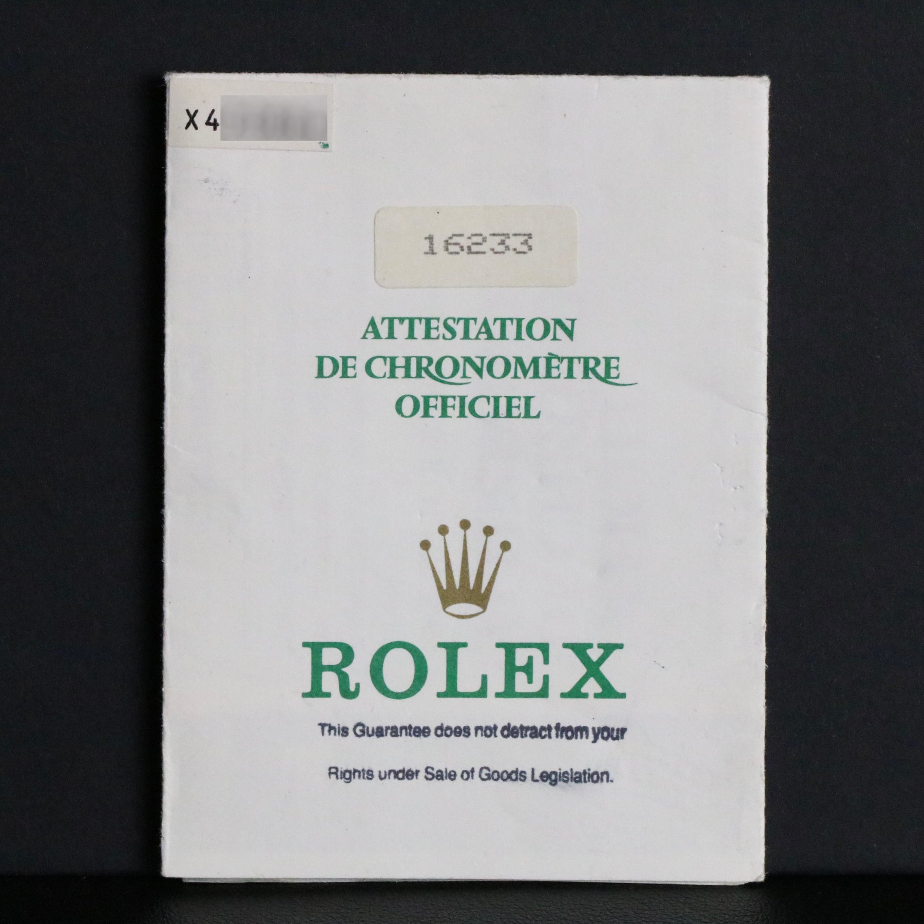 1991 Rolex 16233 Datejust Champagne Dial Holes Case