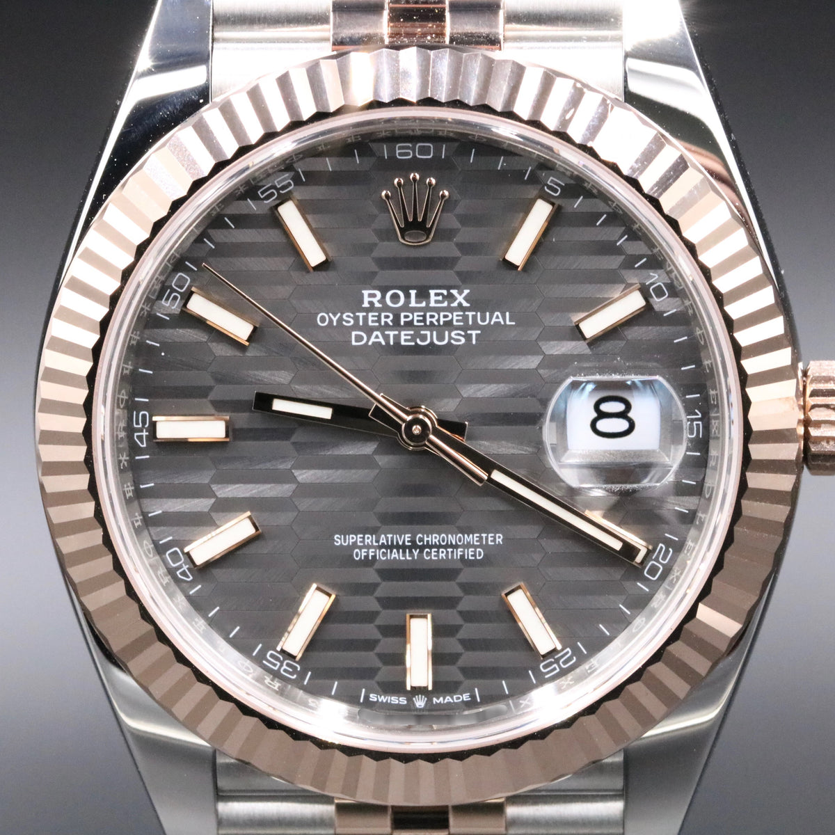 2023 Rolex 126331 Datejust 41 Slate Motif Dial with Box & Papers