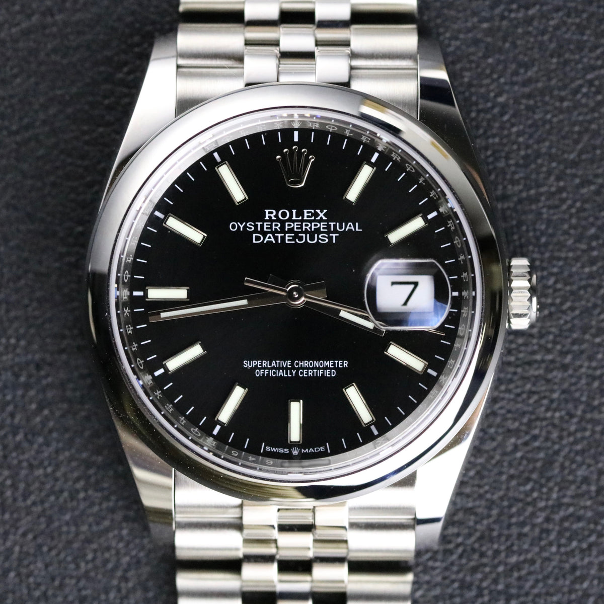 Unworn 2022 Rolex 126200 Datejust 36mm Black Dial
