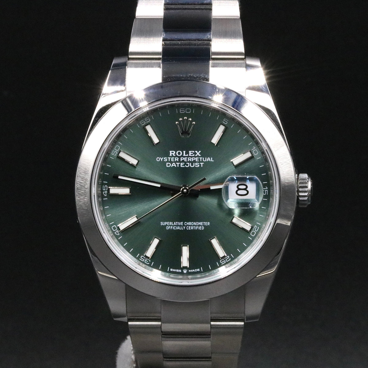 2022 Rolex 126300 Datejust 41mm Mint Green Dial with Box & Papers