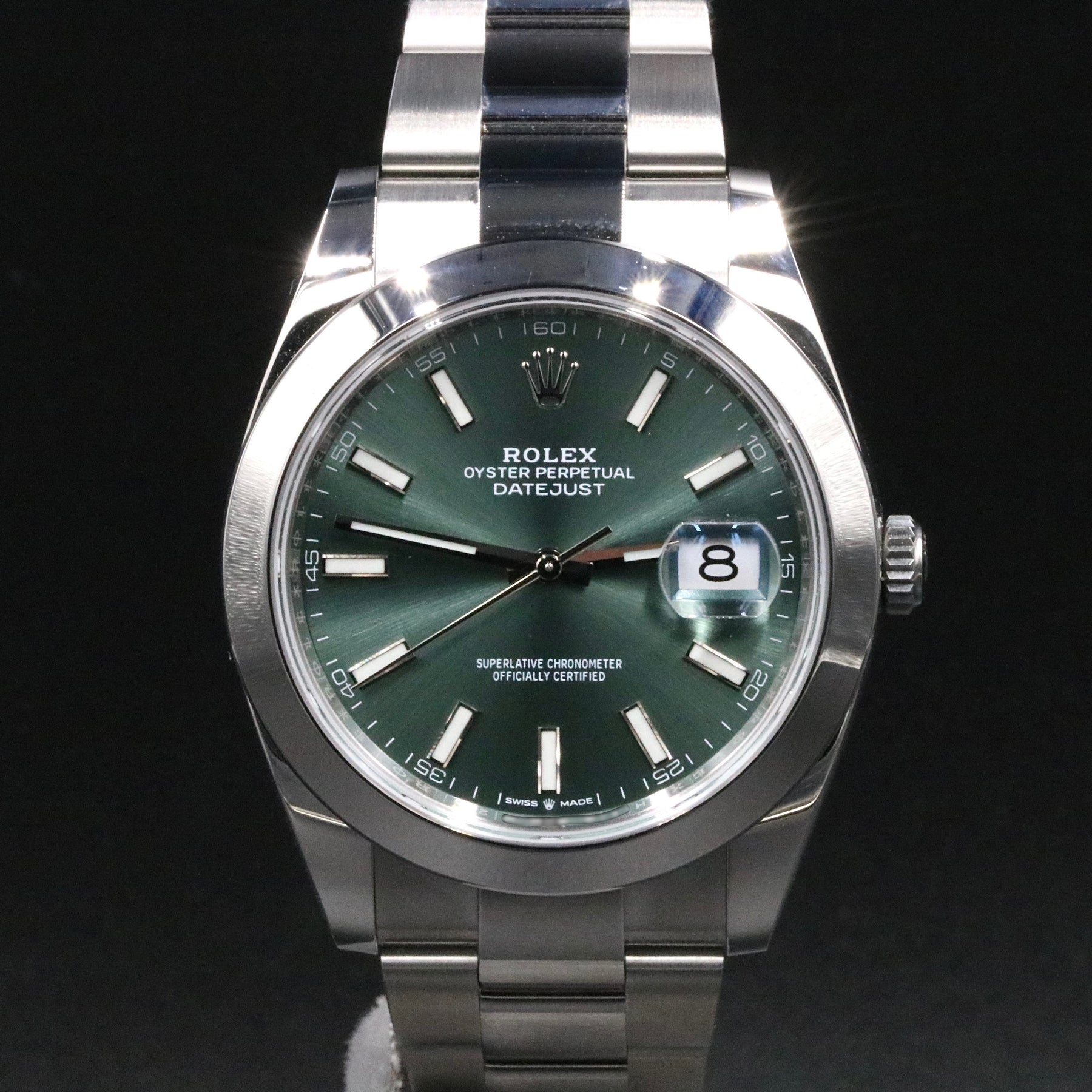 2022 Rolex 126300 Datejust 41mm Mint Green Dial with Box & Papers