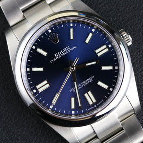 2022 Rolex 124300 41mm Stainless Steel Oyster Perpetual Blue Dial