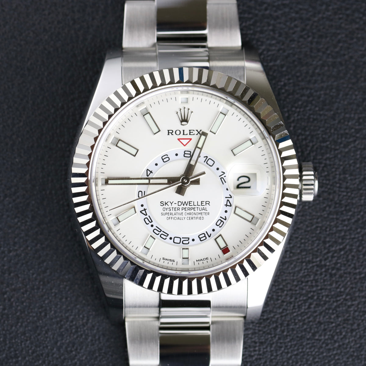 2020 Rolex 326934 Sky-Dweller White Dial