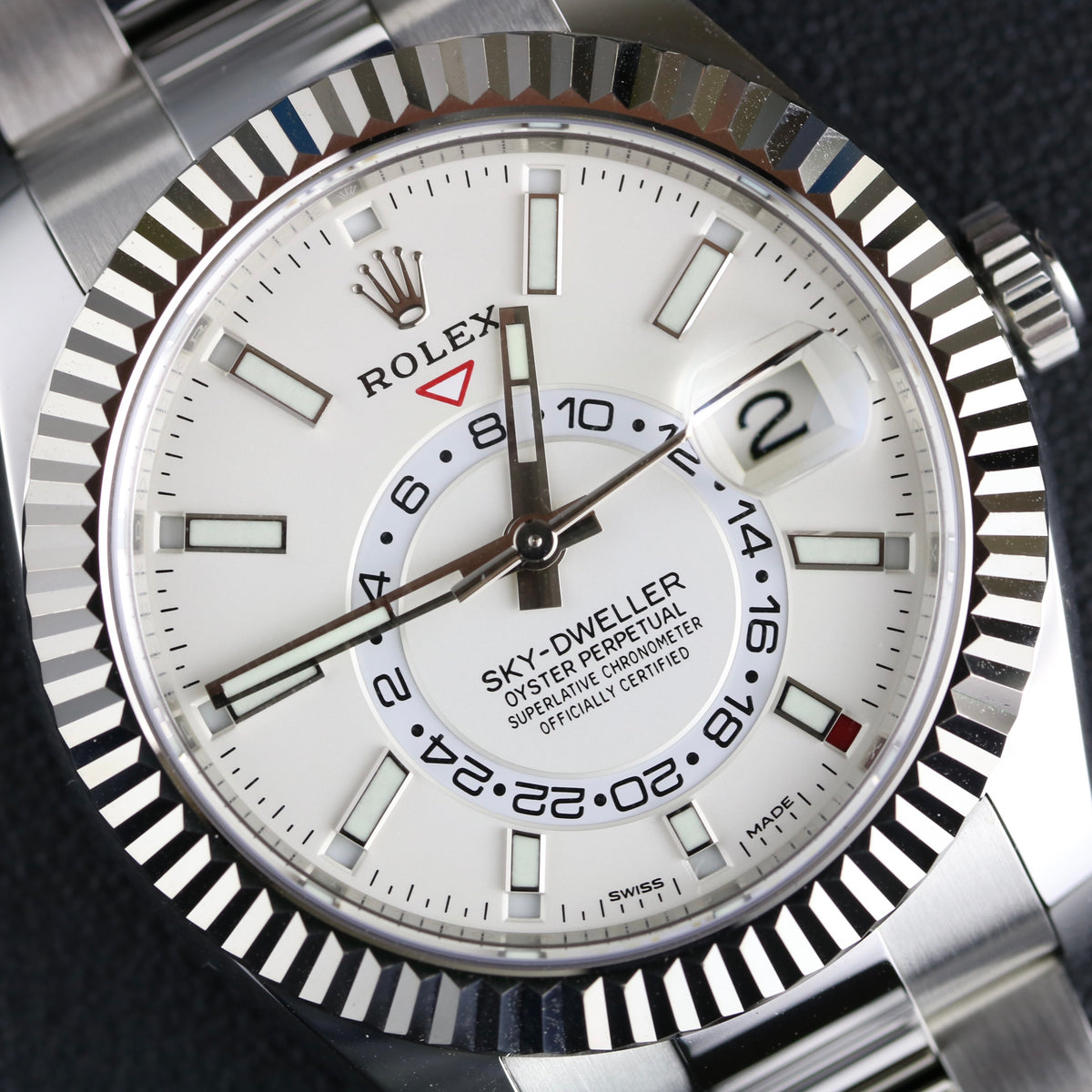 2020 Rolex 326934 Sky-Dweller White Dial