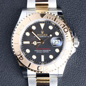 2021 Rolex 126621 SS/RG Yacht-Master Black Dial