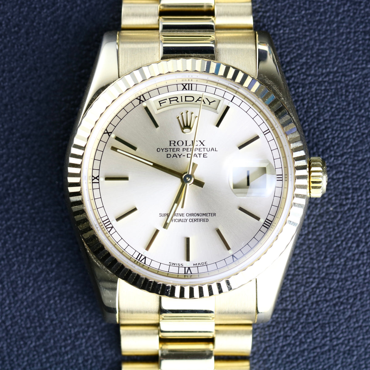 2001 Rolex 118238 36mm Yellow Gold Daydate