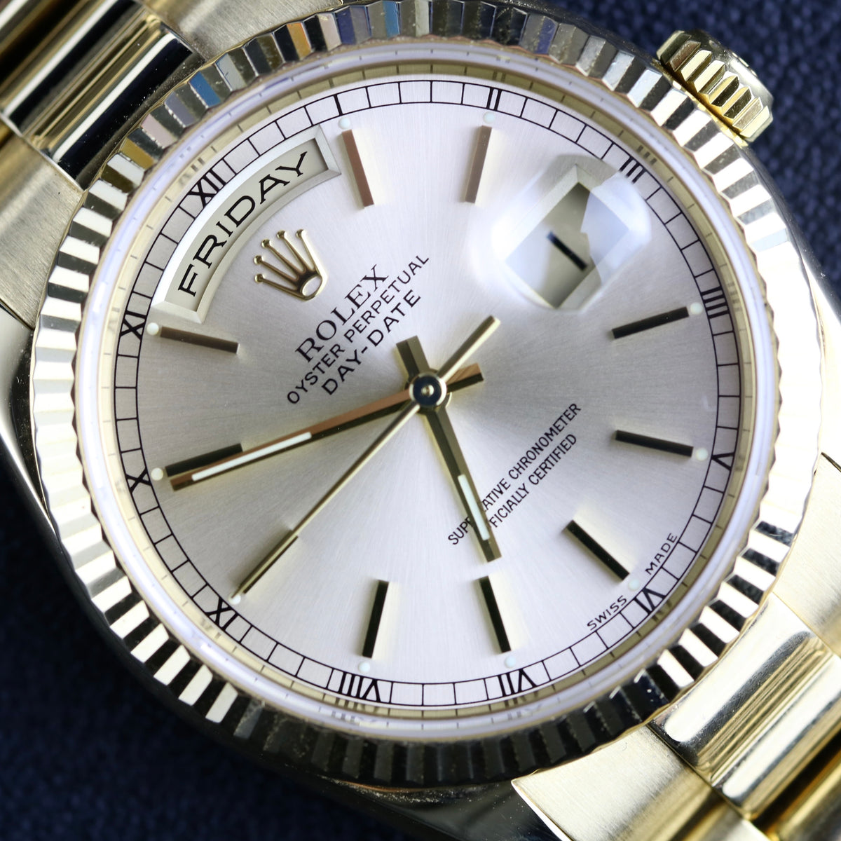 2001 Rolex 118238 36mm Yellow Gold Daydate