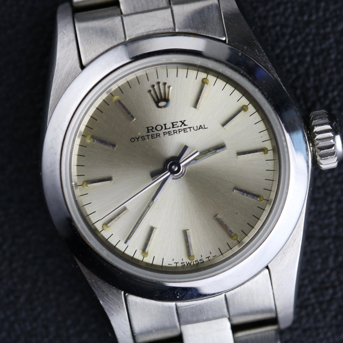 Rolex 67180 26mm Stainless Steel Oyster Perpetual Holes Case