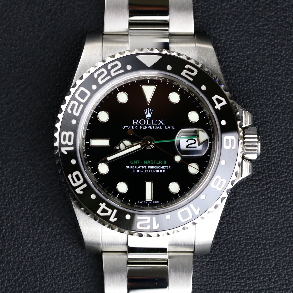 2008 Rolex 116710LN GMT-Master Ⅱ Black Ceramic Bezel