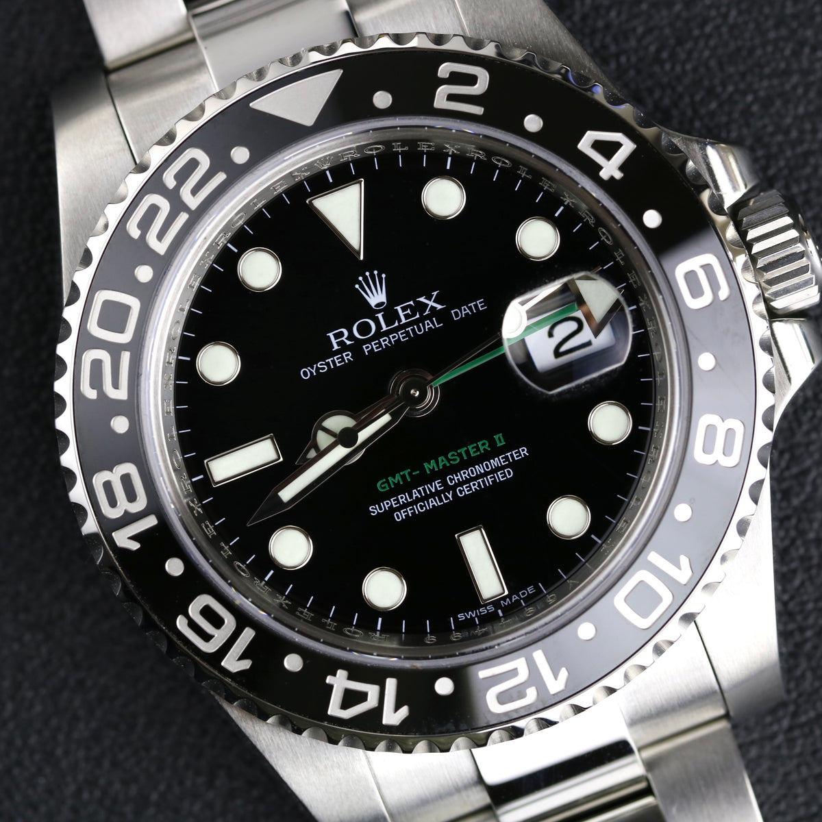 2008 Rolex 116710LN GMT-Master Ⅱ Black Ceramic Bezel