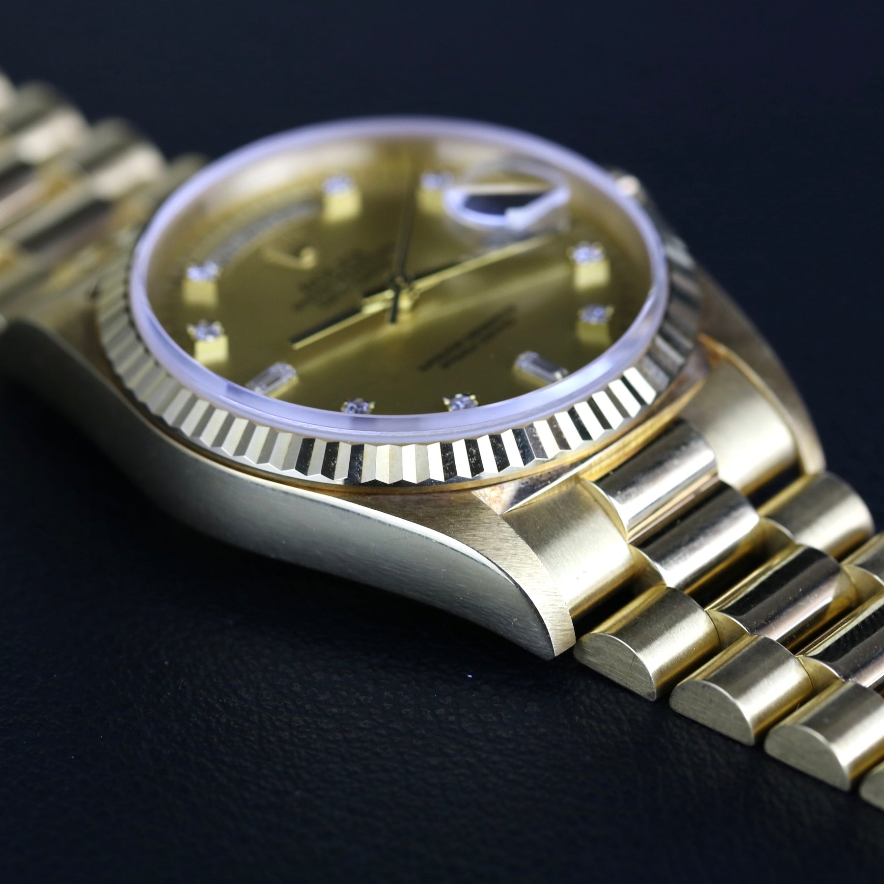 1994 Rolex 18238 36mm Yellow Gold Daydate Diamond Dial