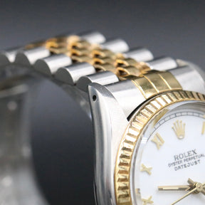 1986 Rolex 16013 Datejust 36mm White Roman Dial with Papers