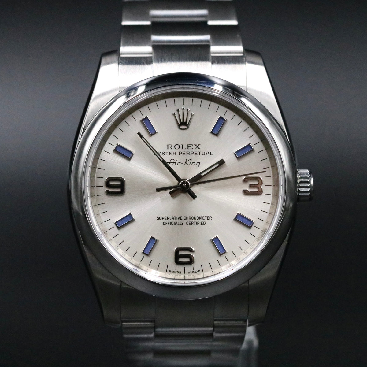 2007 Rolex 114200 34mm Air-King Box & Papers