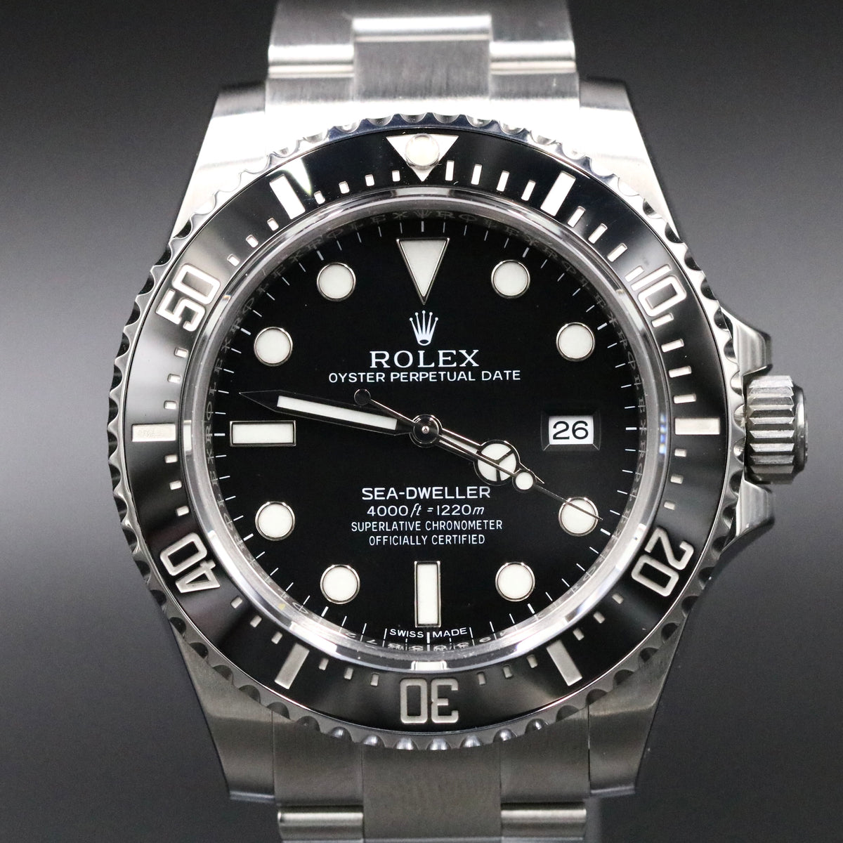 2015 Rolex 116600 Sea-Dweller SD4K with Box & Papers