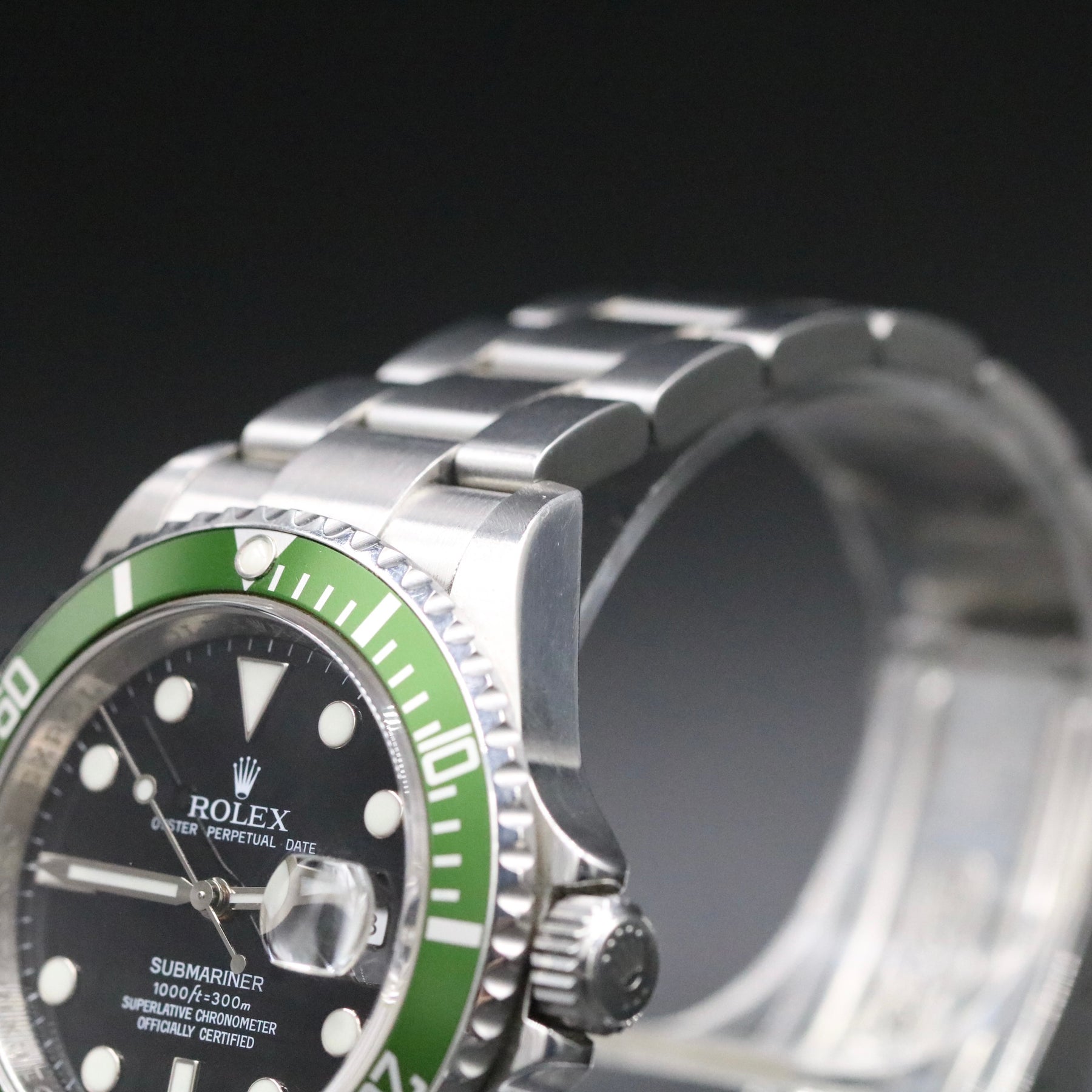 2007 Rolex 16610LV Submariner "Kermit" with Box & Papers