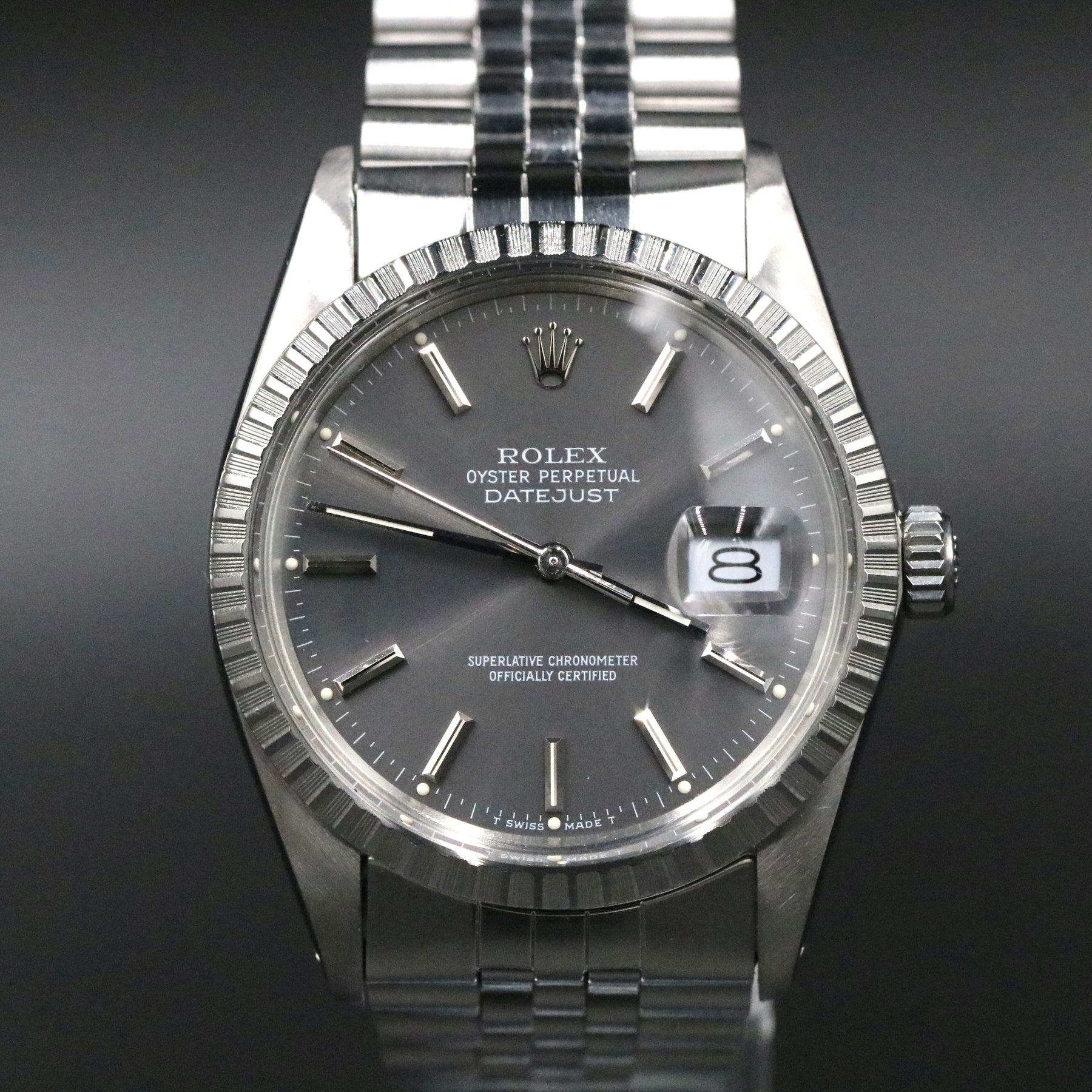 1986 Rolex 16030 Datejust 36mm Grey Dial