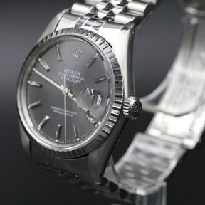 1986 Rolex 16030 Datejust 36mm Grey Dial