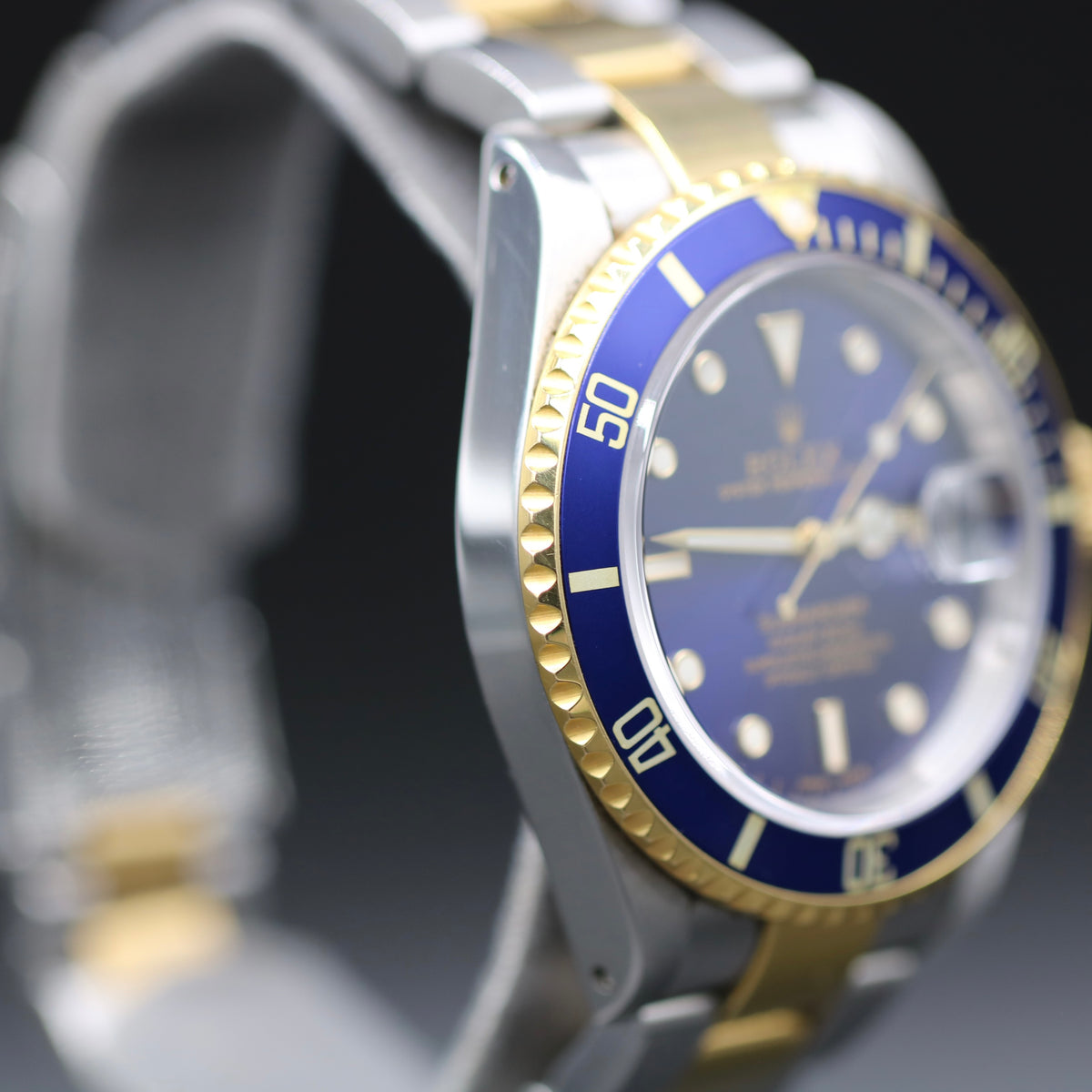 1999 Rolex 16613 Submariner Blue Dial with Papers