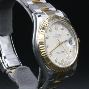 2014 Rolex 116333 Datejust 41mm Original Diamond Dial with Box & Papers