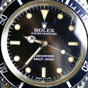 1987 Rolex 5513 Vintage No-Date Submariner Serviced Hands & Bezel with RSC