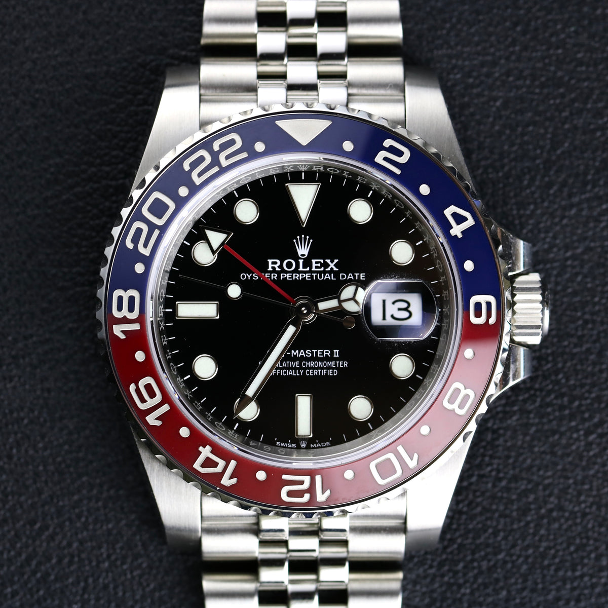 2018 Rolex 126710BLRO GMT-Master Ⅱ Ceramic Bezel Red & Blue "Pepsi"