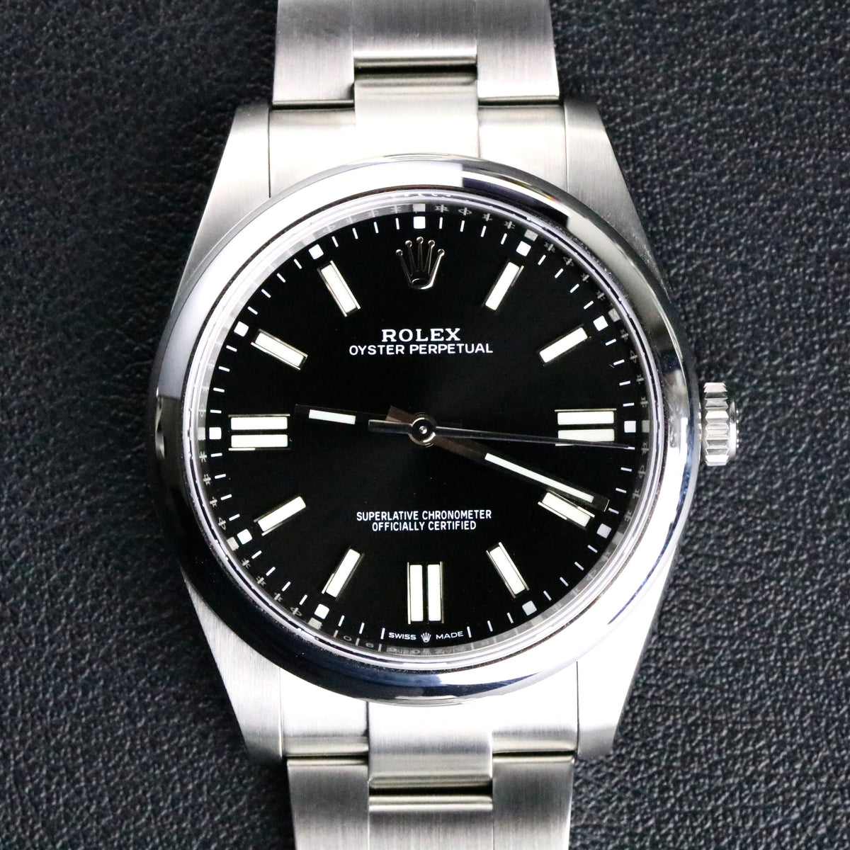 2021 Rolex 124300 41mm Stainless Steel Oyster Perpetual Black DIal