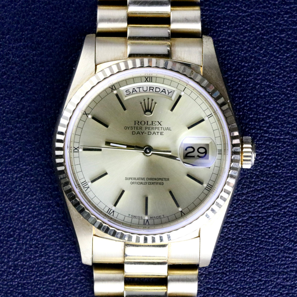 1989 Rolex 18238 Yellow Gold 36mm Daydate